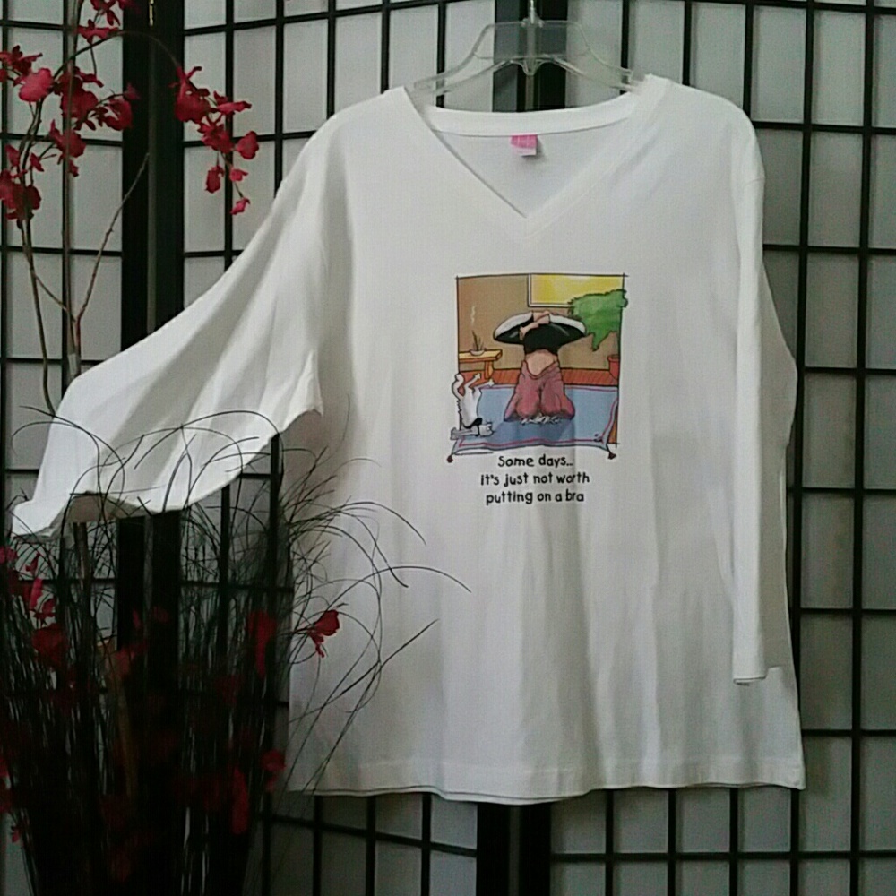 T shirt with some day's slogan.